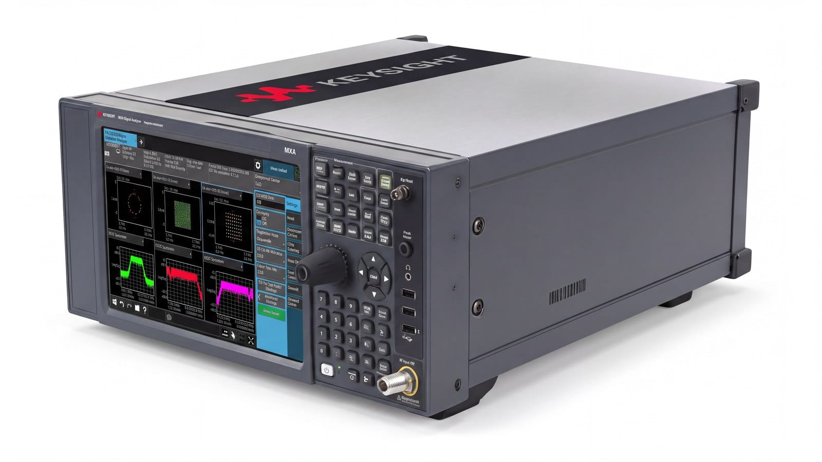 Máy phân tích tín hiệu MXA Keysight N9020B góc nghiêng ba phần tư ảnh studio nền trắng