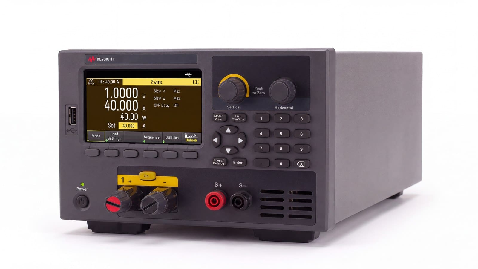 Tải điện tử DC Keysight EL33133A nhìn nghiêng thấy khe tản nhiệt bên hông