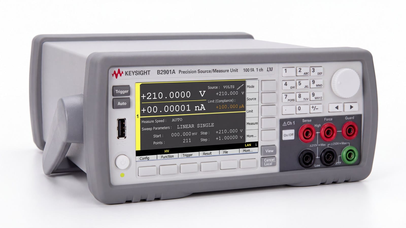 Cụm cọc đấu Sense Force Guard của thiết bị đo và cung cấp tín hiệu SMU Keysight B2901A