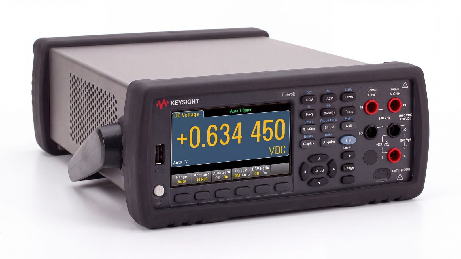 Đồng hồ vạn năng để bàn Keysight 34460A 6½ chữ số, ảnh phối cảnh studio nền trắng
