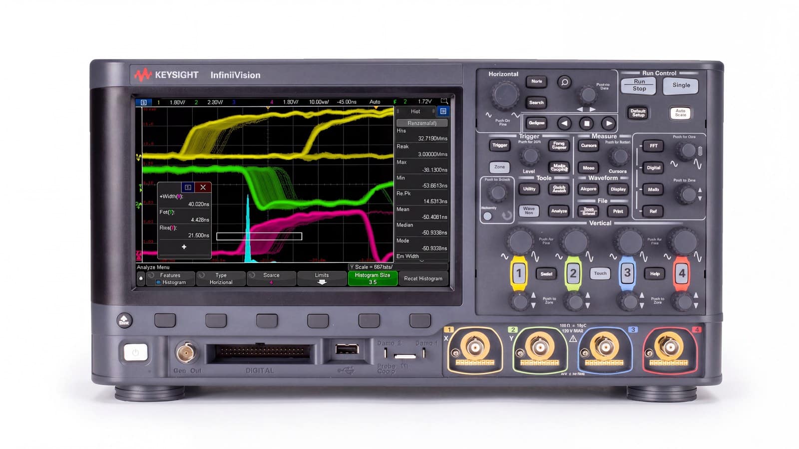 Màn hình cảm ứng 8.5 inch của máy hiện sóng 500 MHz Keysight DSOX3054G