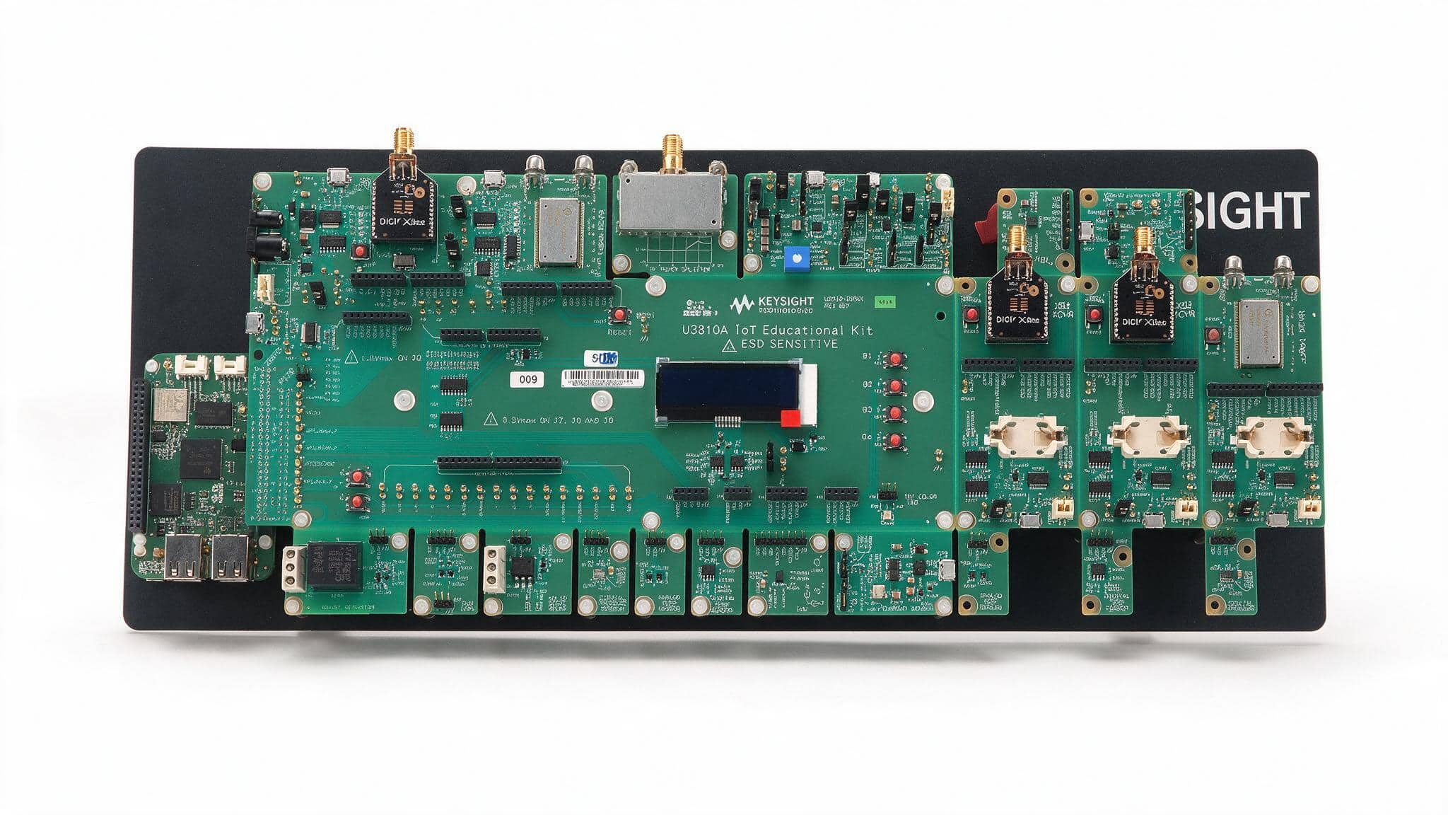 Bộ kit học thiết kế hệ thống IoT Keysight U3813A — ảnh studio