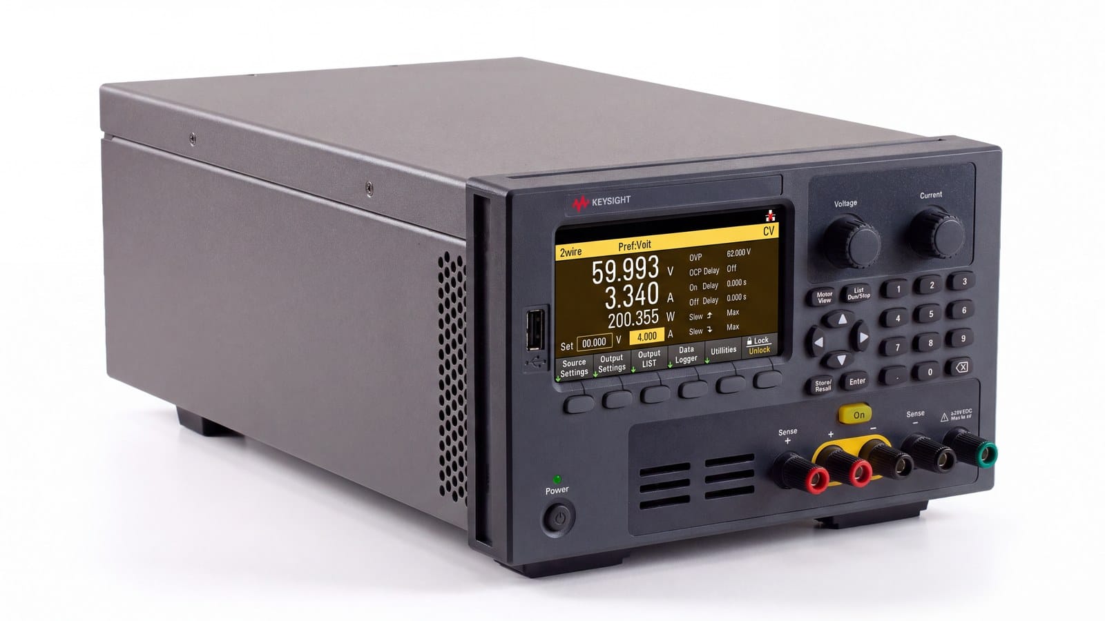 Bộ nguồn DC Keysight E36232A 60 V 10 A 200 W góc phối cảnh