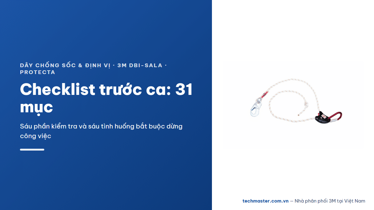 Dây chống sốc và dây định vị 3M DBI-SALA Protecta — checklist-day-chong-soc-moc-khoa