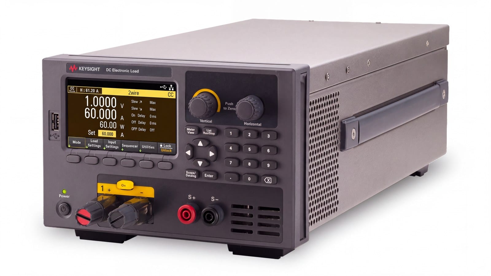 Chọn tải điện tử DC Keysight EL34143A trên bàn thử nghiệm nguồn