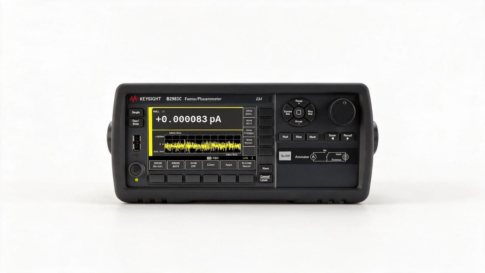 Máy đo dòng điện Femto/Pico Keysight B2983C (0.01 fA – 20 mA) — ảnh studio