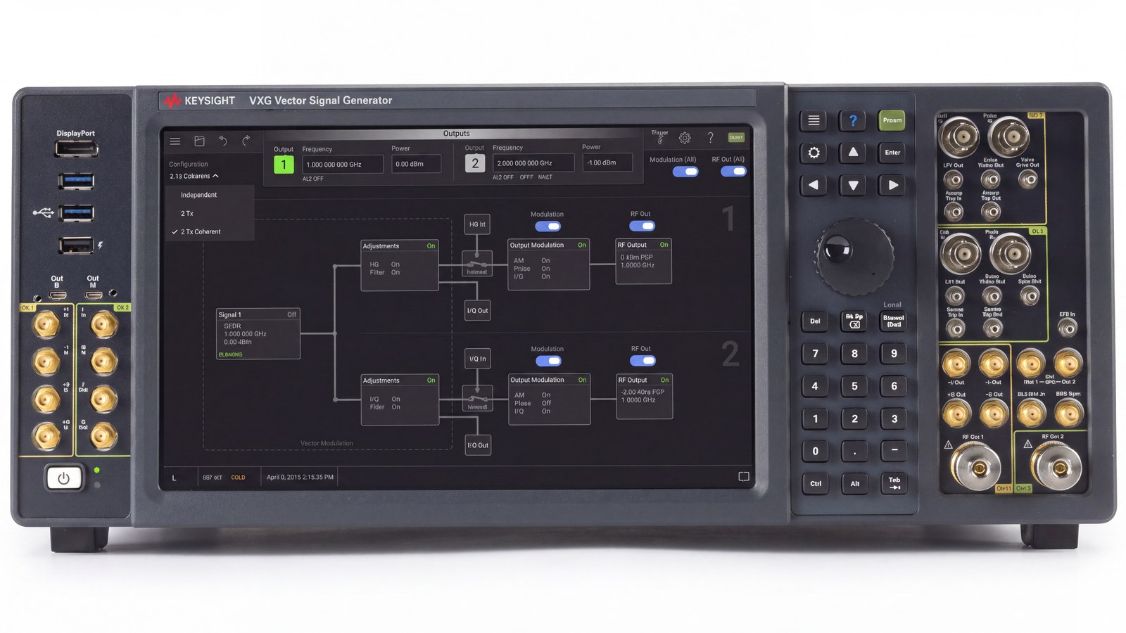 Máy phát tín hiệu vector VXG Keysight M9384B cấp tín hiệu drive cho qubit