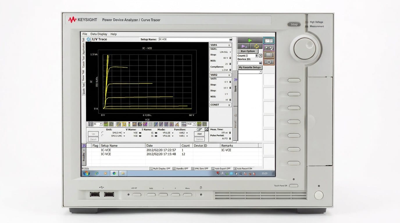 đo nhiệt trở linh kiện — Keysight B1505A