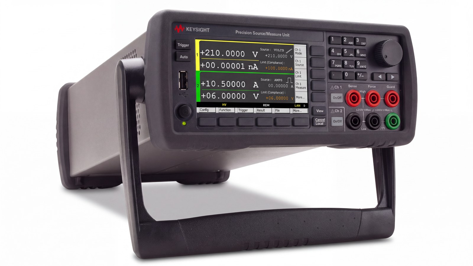 Đo pin mặt trời bằng nguồn-đo SMU bốn góc phần tư Keysight B2902B