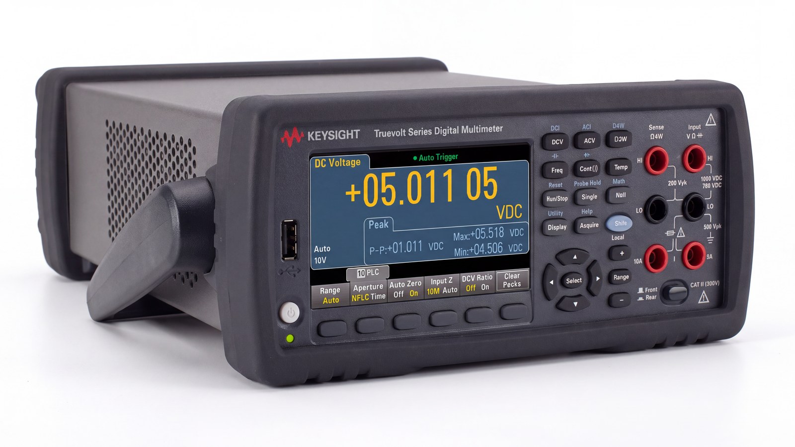 Đồng hồ vạn năng để bàn Keysight 34465A 6½ chữ số Truevolt, ảnh phối cảnh studio