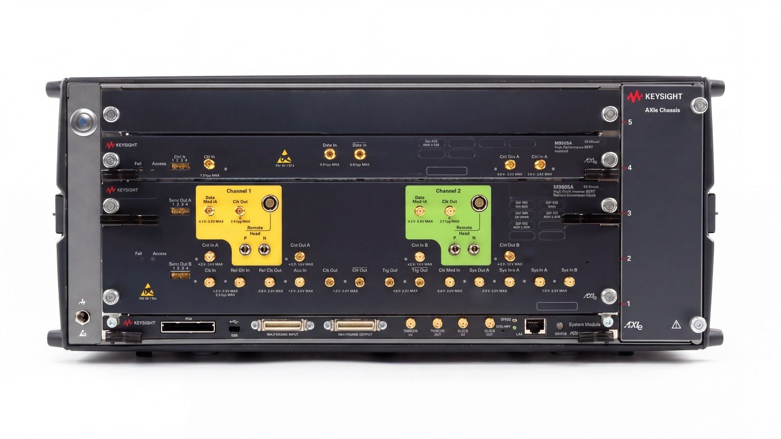 Mặt trước hệ thống BERT Keysight M8040A dùng cho kiểm thử CXL lớp vật lý