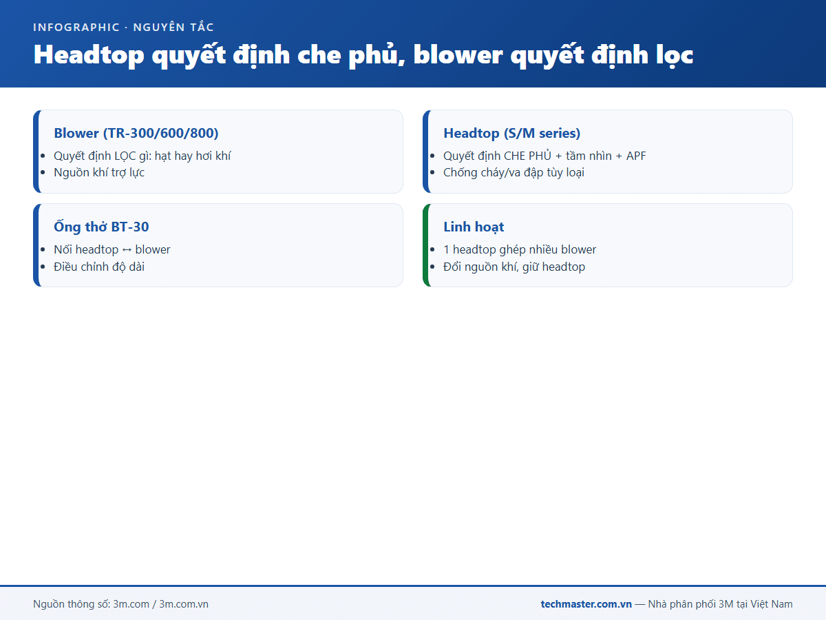 Infographic mũ trùm 3M Versaflo (16b-2)