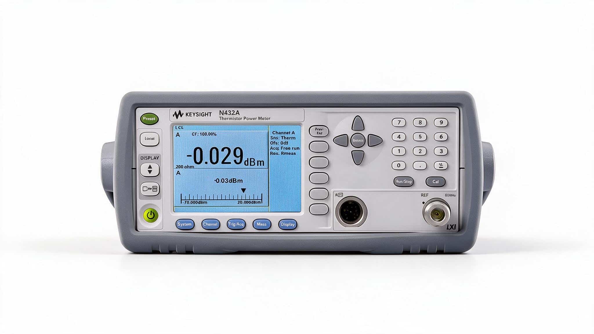 Máy đo công suất sóng RF điện trở nhiệt Keysight N432A (100 kHz~18 GHz; -30 dBm~10 dBm) — ảnh studio
