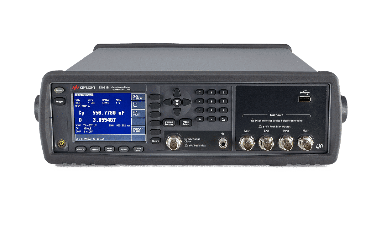 Máy đo điện dung Keysight E4981B — 120 Hz / 1 kHz / 1 MHz
