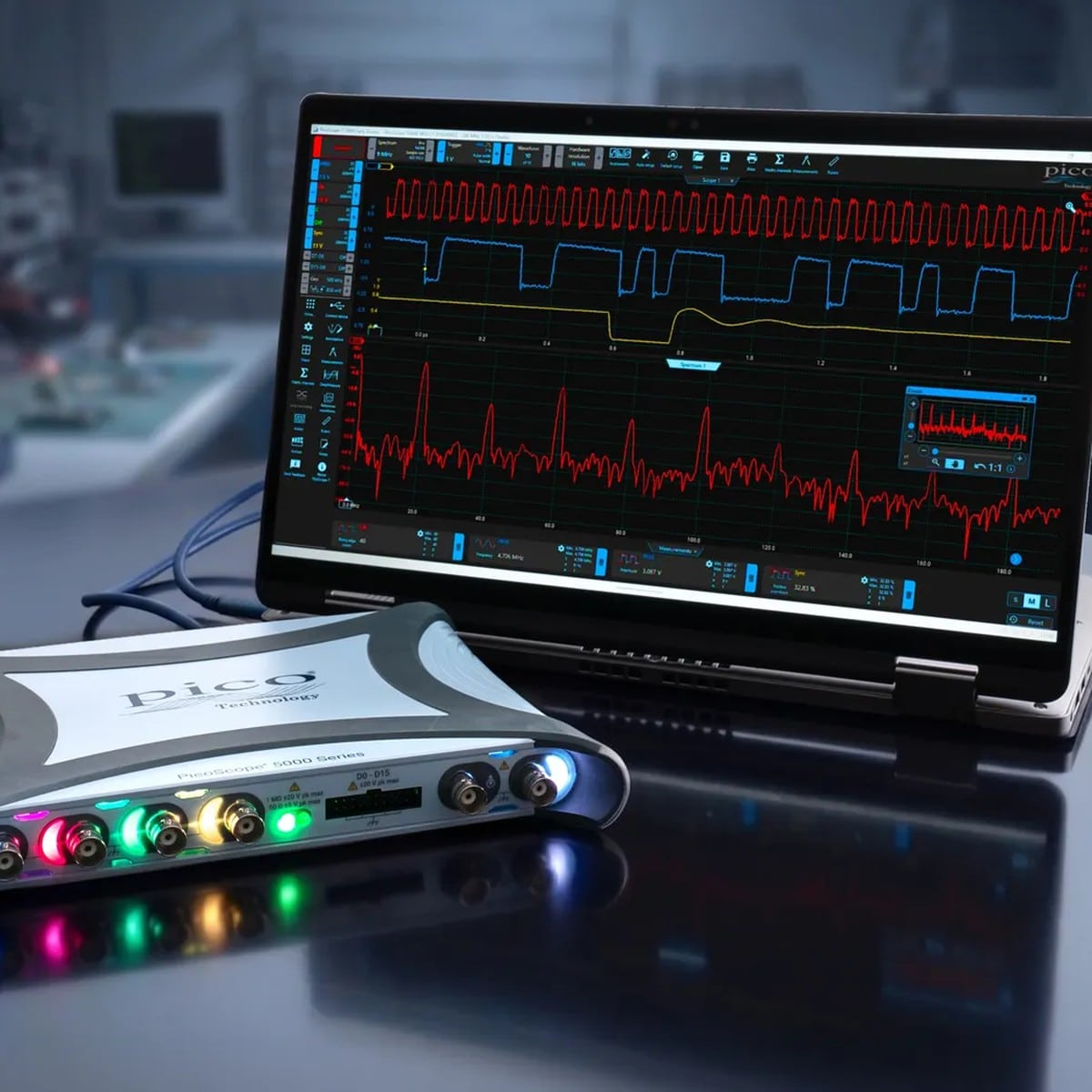 PicoScope 5462E MSO — Máy hiện sóng hỗn hợp 60 MHz 4+16 kênh