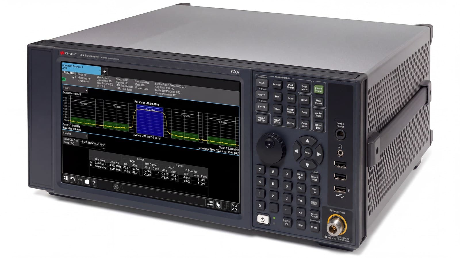 Máy phân tích tín hiệu CXA Keysight N9000B, ảnh phối cảnh studio nền trắng