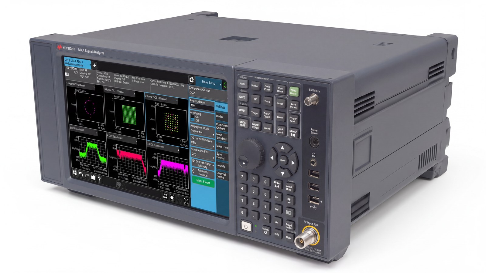 Keysight N9020B — ảnh phối cảnh góc 3/4 studio nền trắng