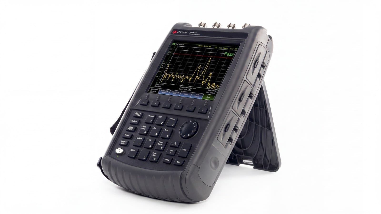 Máy phân tích phổ cầm tay Keysight FieldFox N9917A, 18 GHz — góc nghiêng