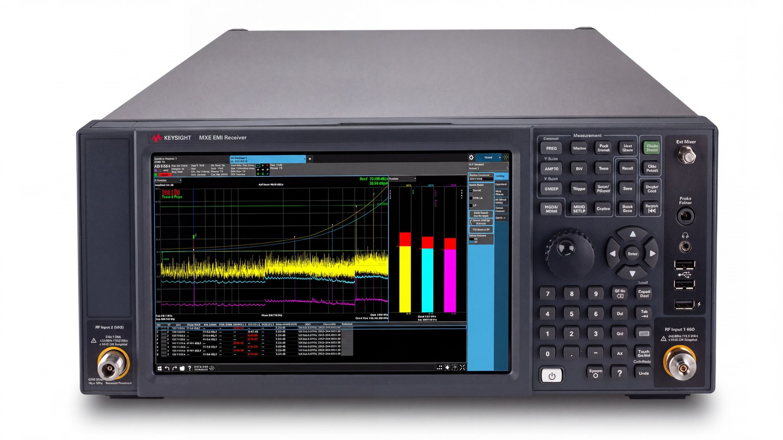 Mặt trước máy thu đo EMI Keysight N9038B MXE tuân thủ CISPR 16-1-1