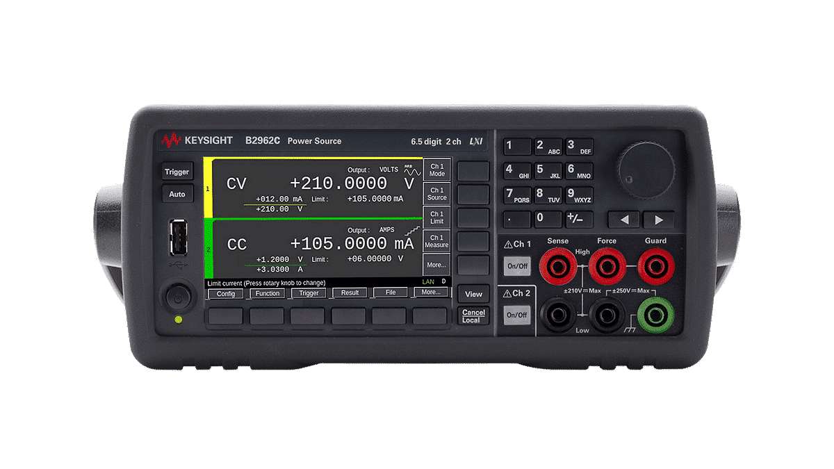 Keysight B2962C Nguồn nhiễu thấp Keysight B2962C — 6½ chữ số, 2 kênh
