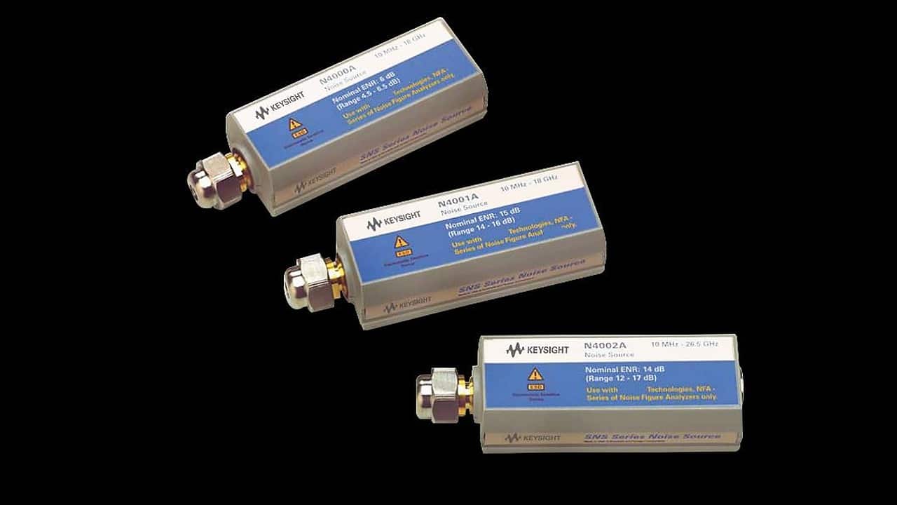 Ba nguồn tạp âm SNS Keysight N4000A, N4001A, N4002A dùng khi đo hệ số tạp âm
