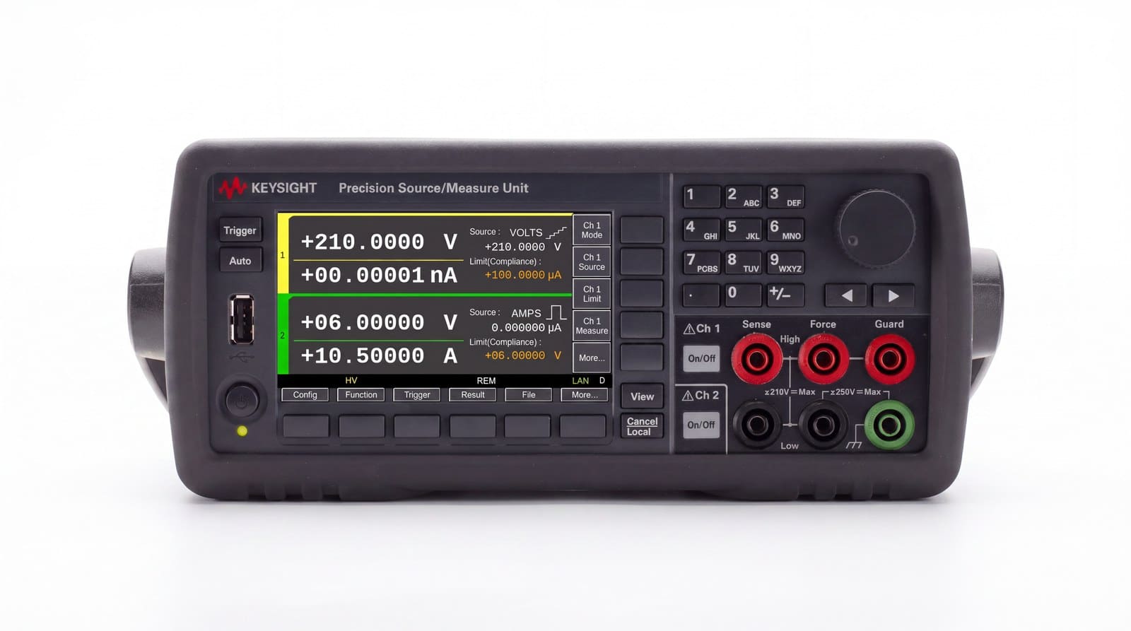 phương pháp van der Pauw — nguồn-đo SMU hai kênh Keysight B2912B
