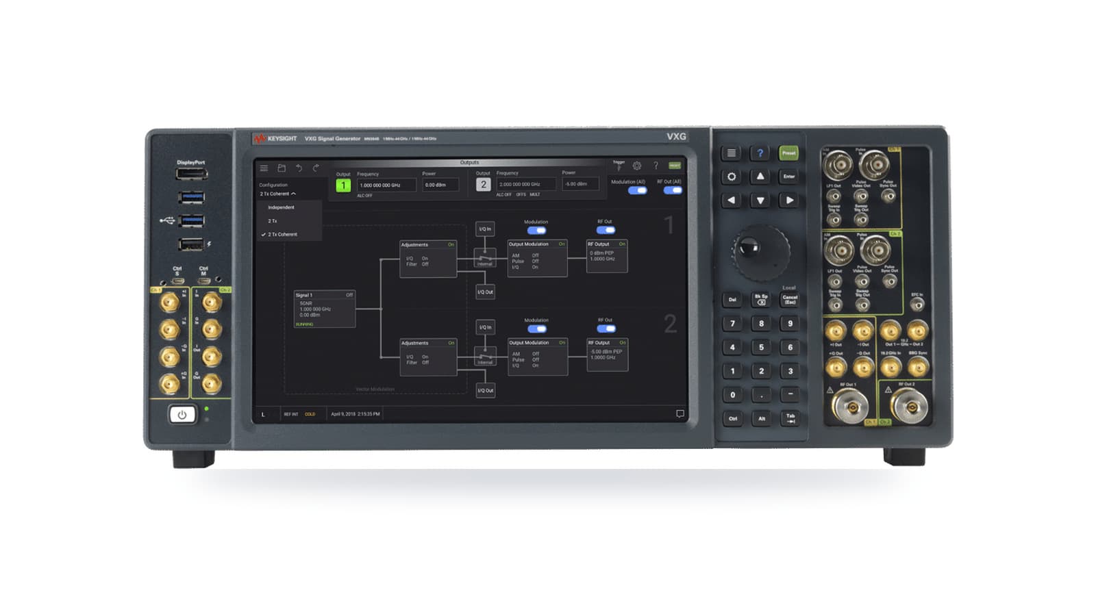 Máy phát tín hiệu vector VXG Keysight M9384B làm sóng mang trong randomized benchmarking