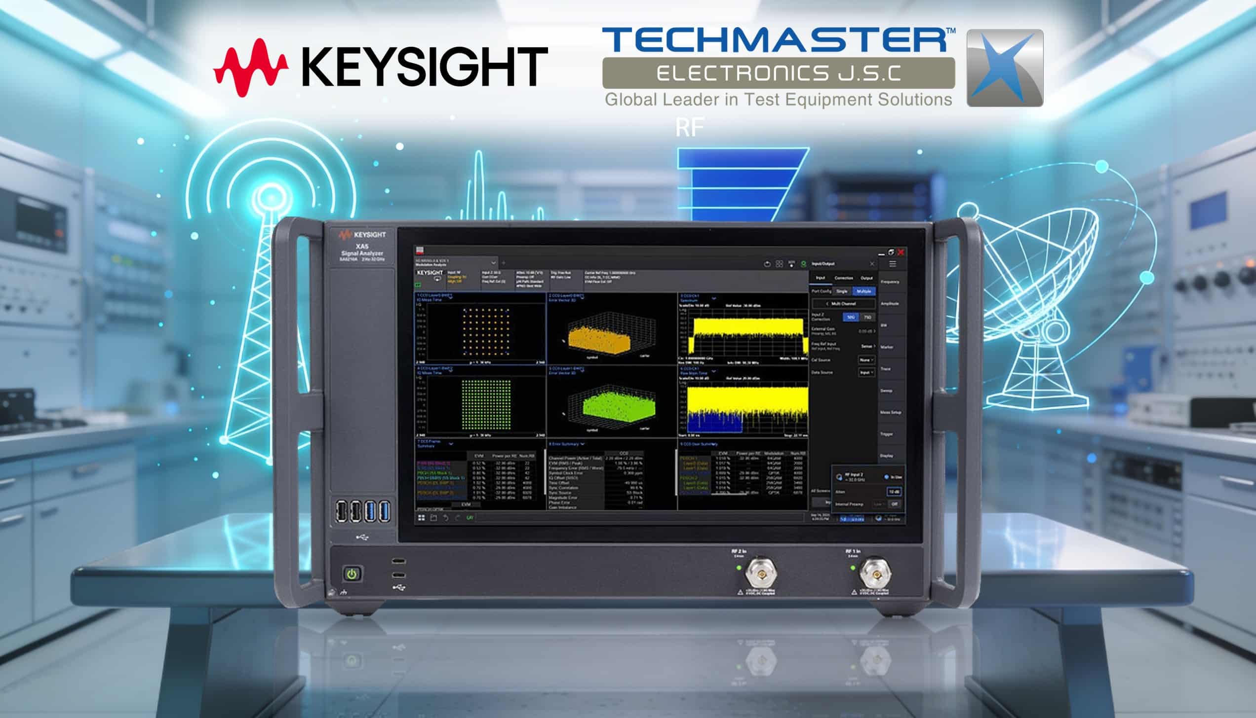 Máy phân tích tín hiệu XA5 Keysight SA6210A — banner Keysight & Techmaster