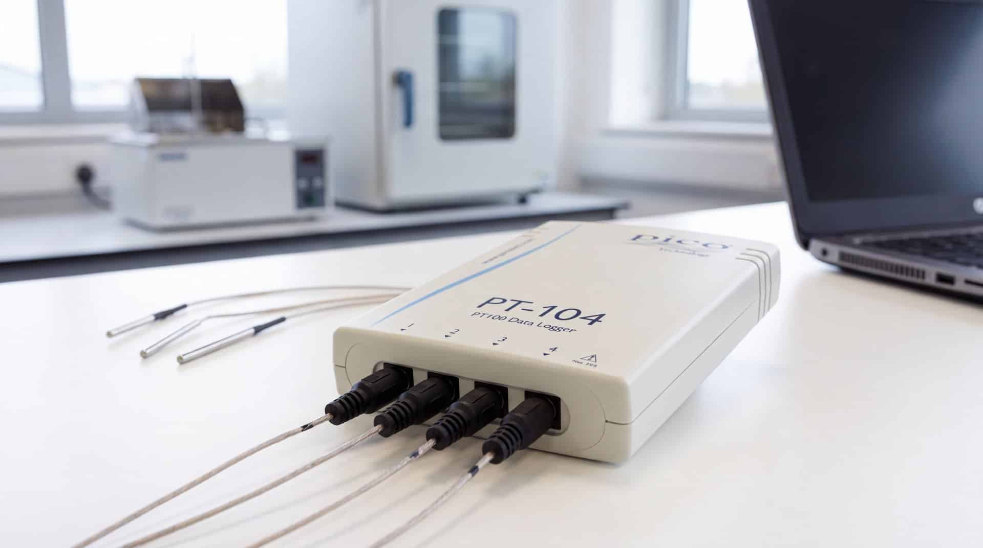 Bộ ghi nhiệt độ PT100 Pico PT-104 ghi dữ liệu USB trong phòng thí nghiệm