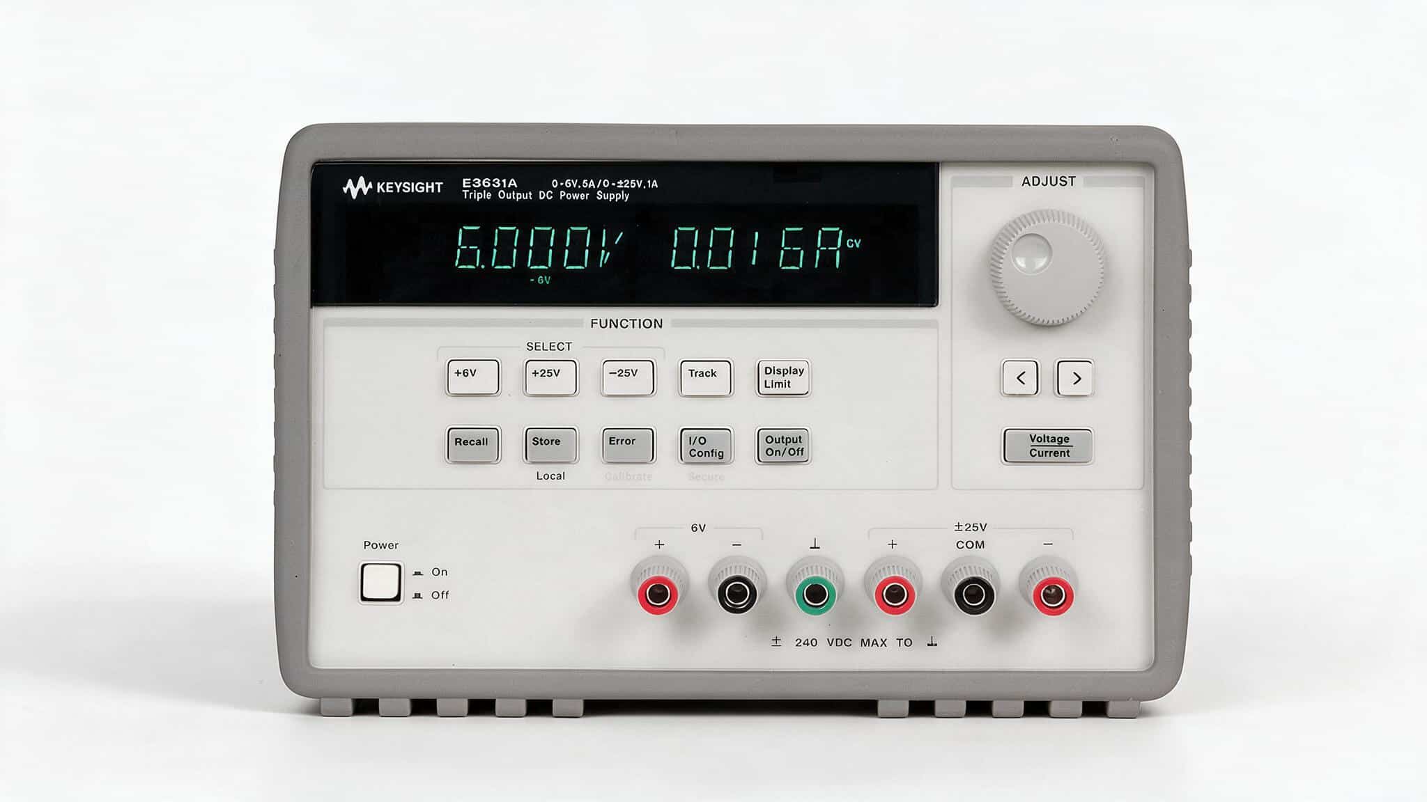 Bộ nguồn DC 3 ngõ ra Keysight E3631A — ảnh studio