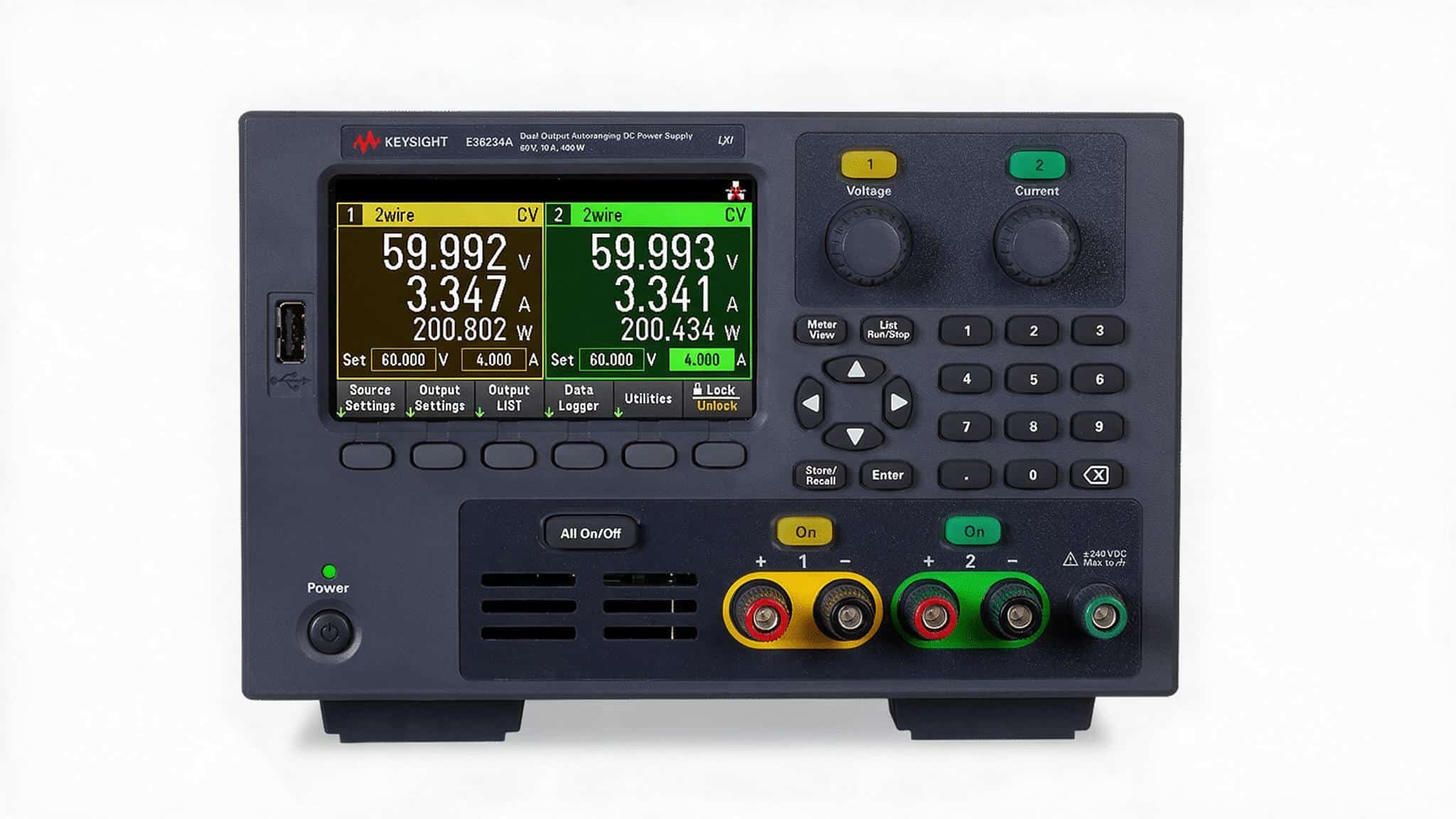 Bộ nguồn DC autoranging Keysight E36234A — ảnh studio