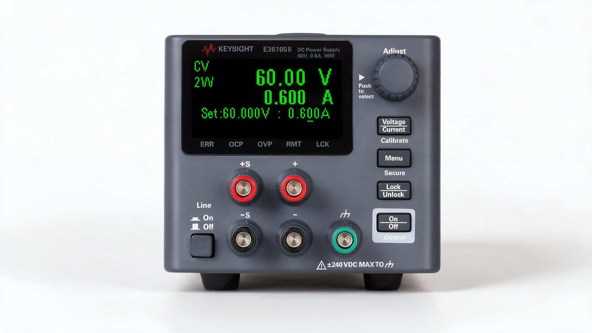 Bộ nguồn DC Keysight E36105B — ảnh studio