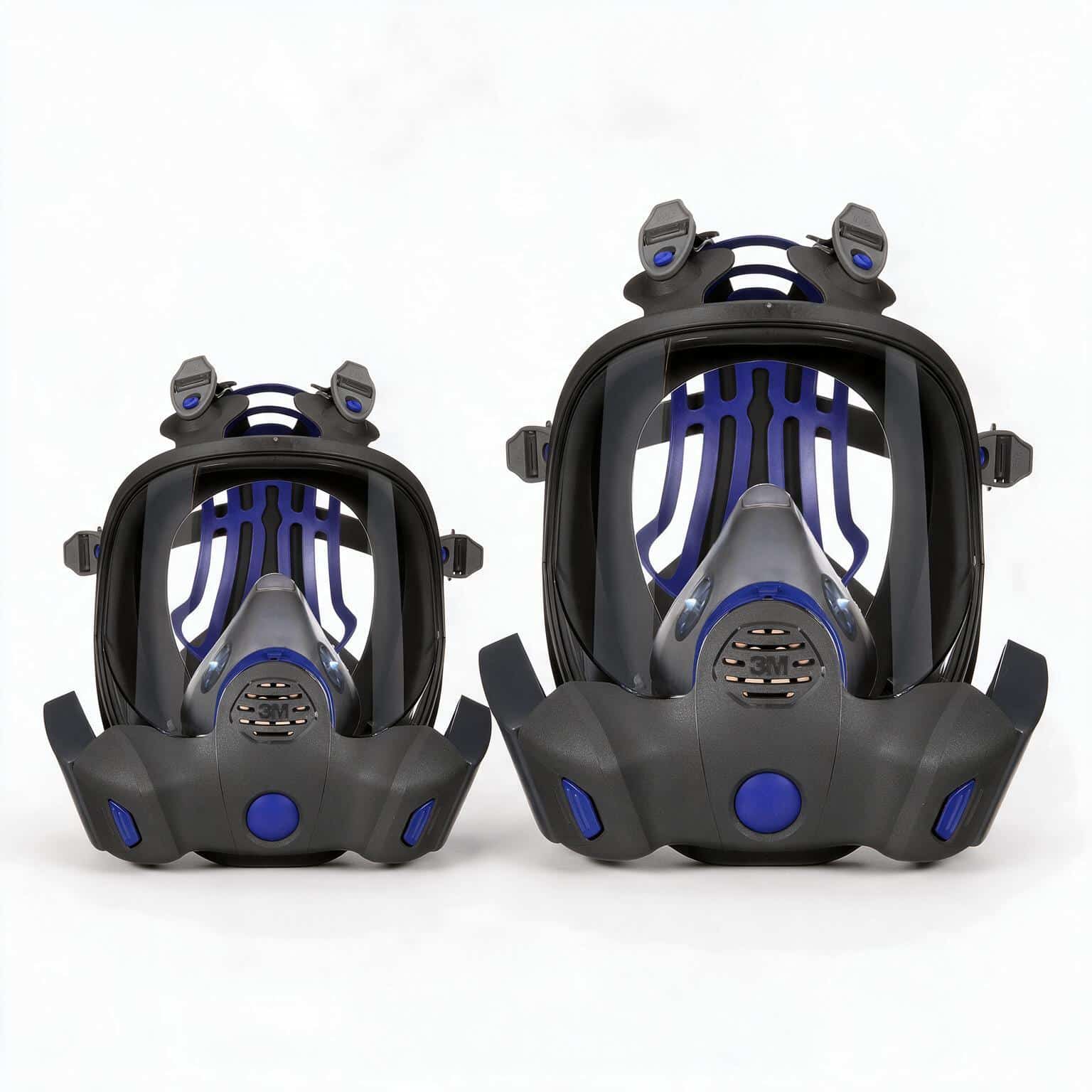 So sánh trực quan hai cỡ mặt nạ nguyên mặt 3M Secure Click FF-800