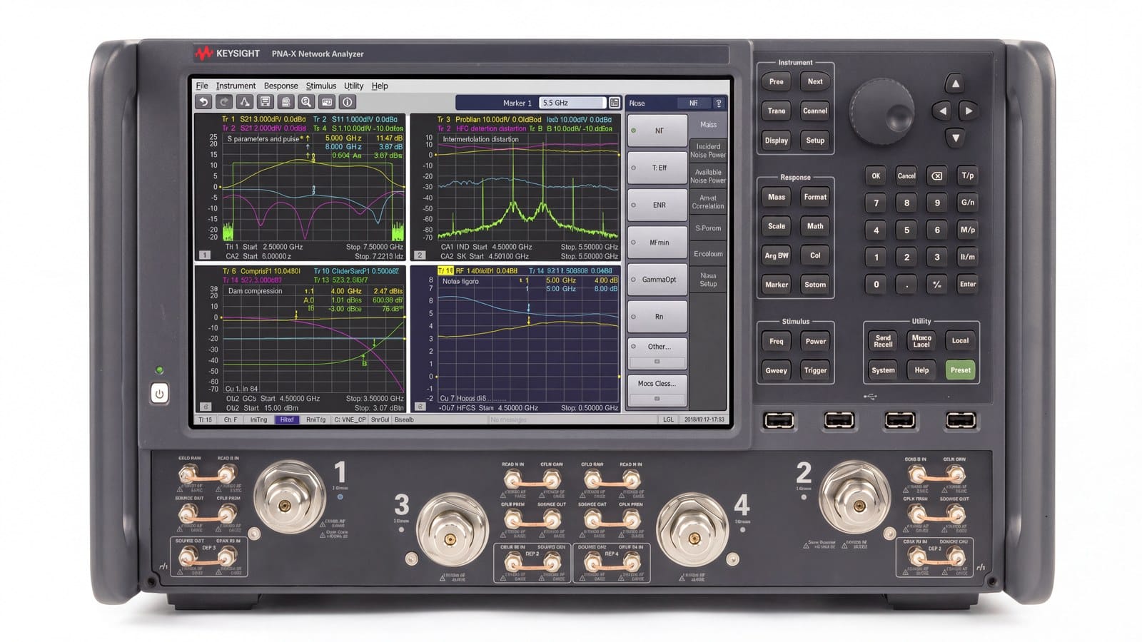 Cổng đo của máy phân tích mạng PNA-X Keysight dùng đo tham số X