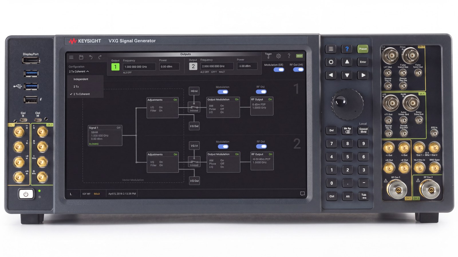 Đo crosstalk giữa các qubit bằng máy phát tín hiệu vector VXG Keysight M9384B