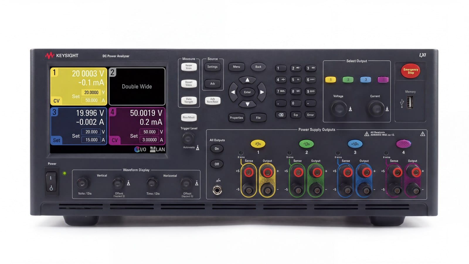 đo hiệu suất sạc không dây — bốn kênh đo trên Keysight N6705C