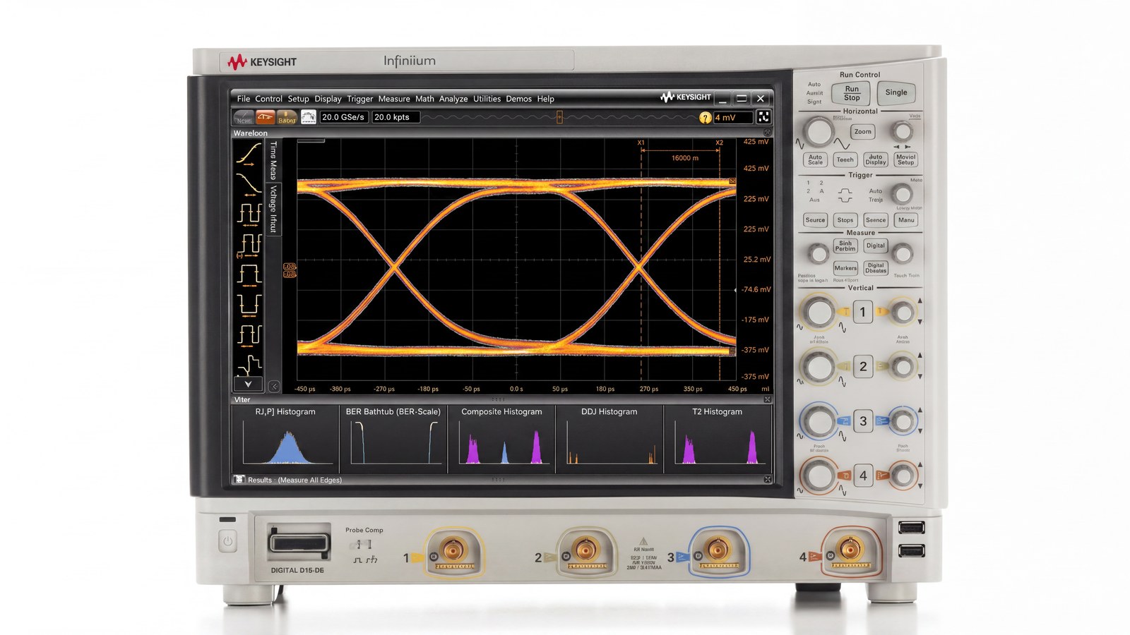 đo phóng tĩnh điện — mặt trước Keysight DSOS604A