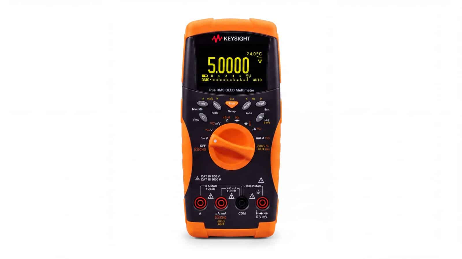 Mặt trước Keysight U1253B chụp thẳng cận cảnh