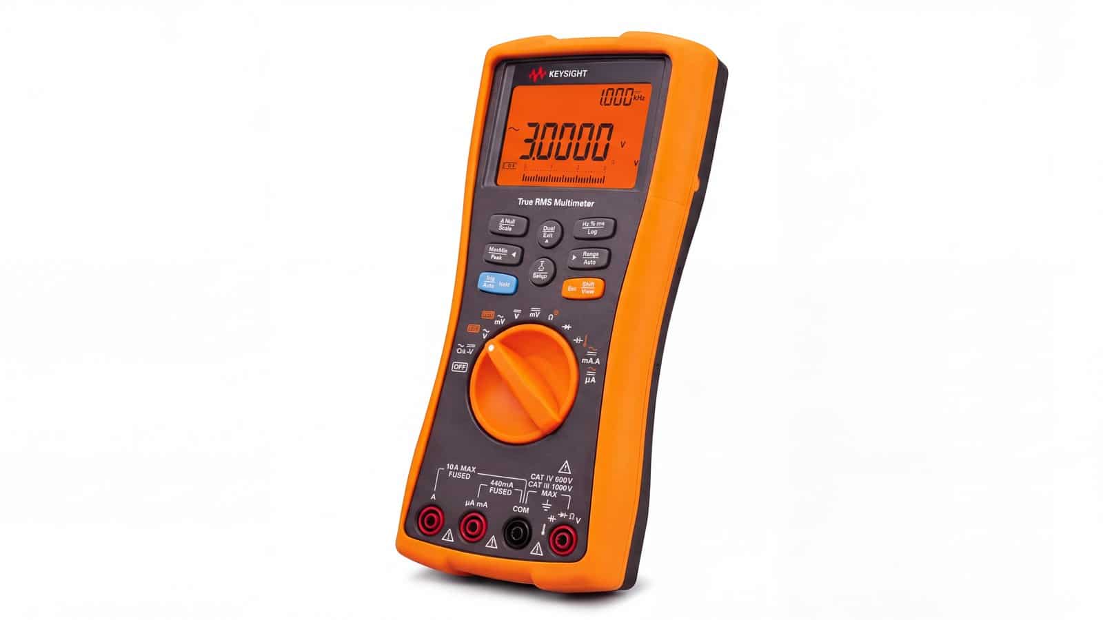 đồng hồ vạn năng cầm tay Keysight U1271A chụp studio nền trắng góc 3/4