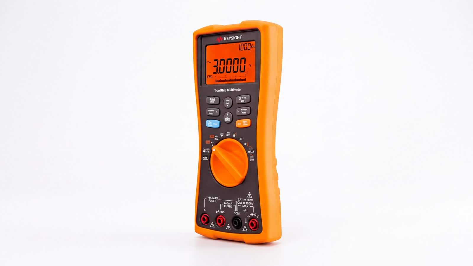 đồng hồ vạn năng cầm tay Keysight U1272A chụp studio nền trắng góc 3/4
