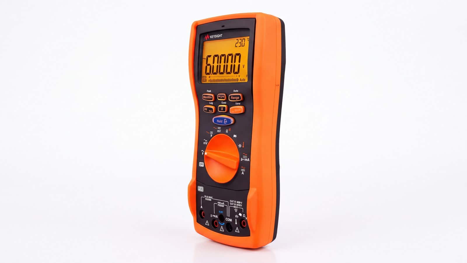 đồng hồ vạn năng cầm tay Keysight U1281A chụp studio nền trắng góc 3/4