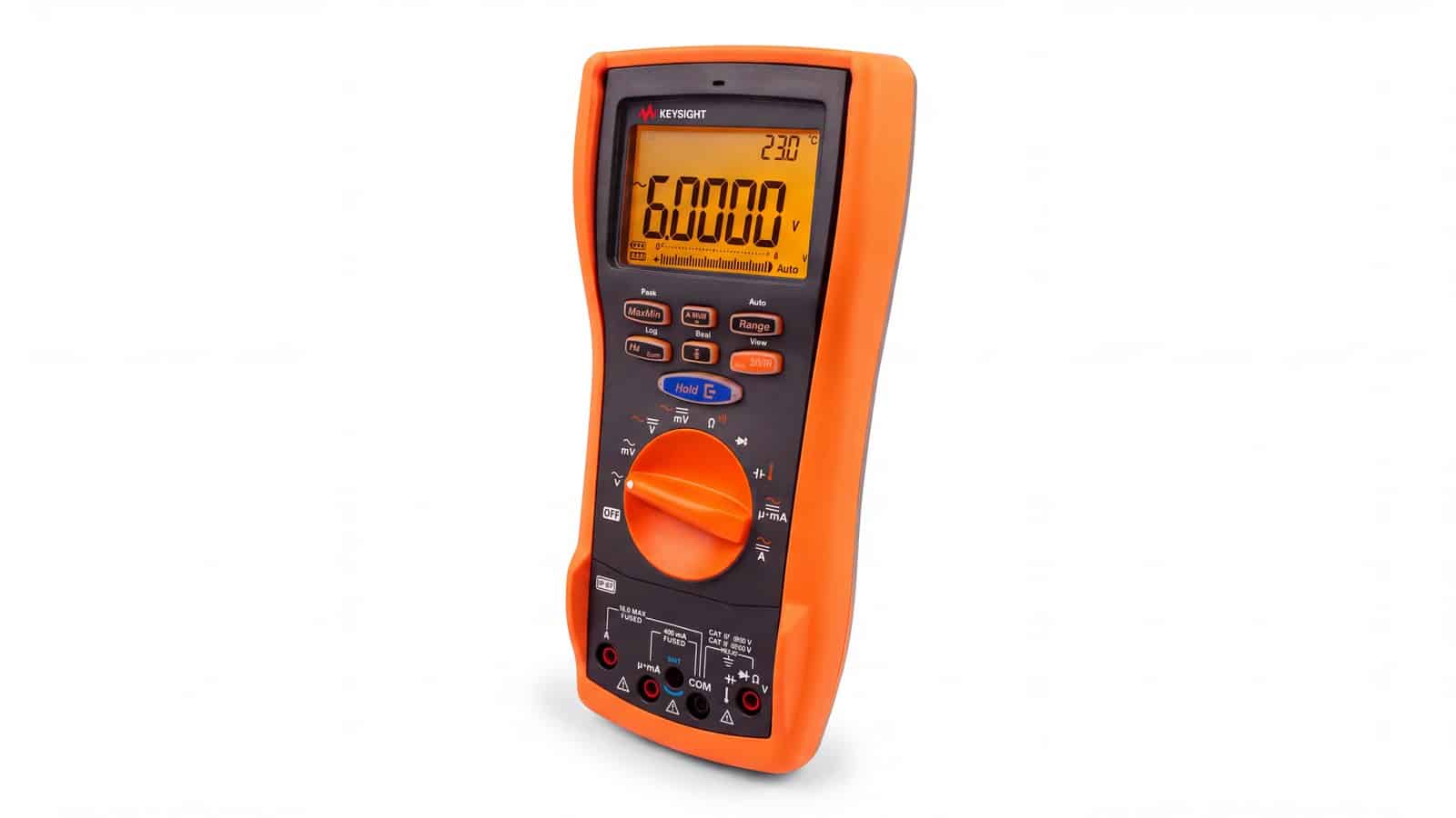 Đồng hồ vạn năng cầm tay Keysight U1281A đo nhiệt độ cặp nhiệt K trên đường ống HVAC