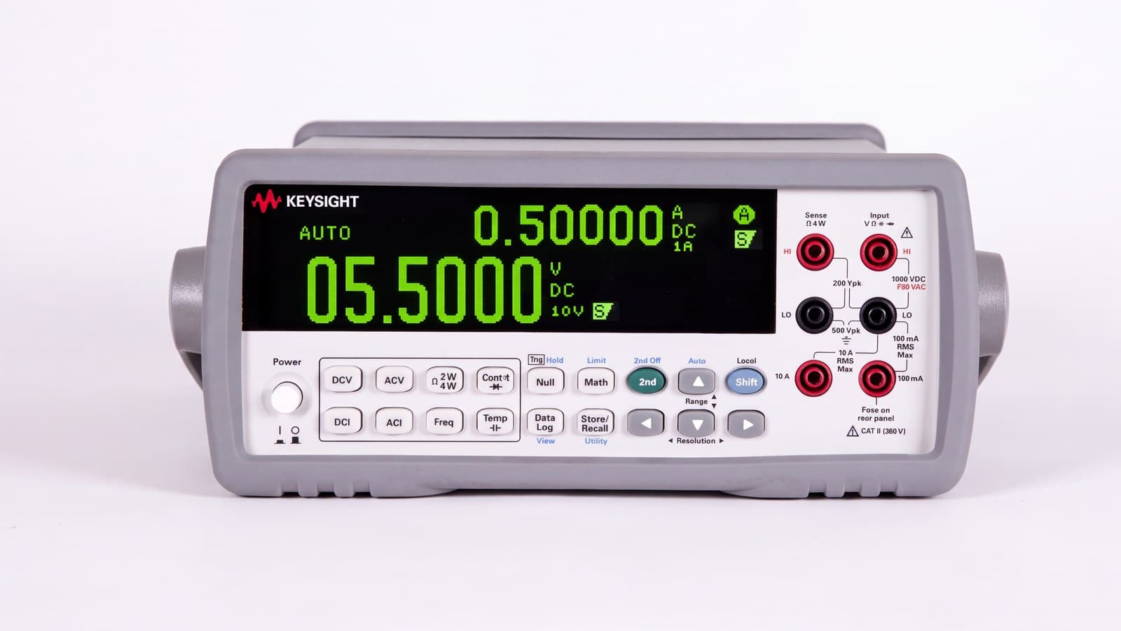 Mặt trước đồng hồ vạn năng để bàn Keysight 34450A, model kế nhiệm 34405A thông số 5½ digit