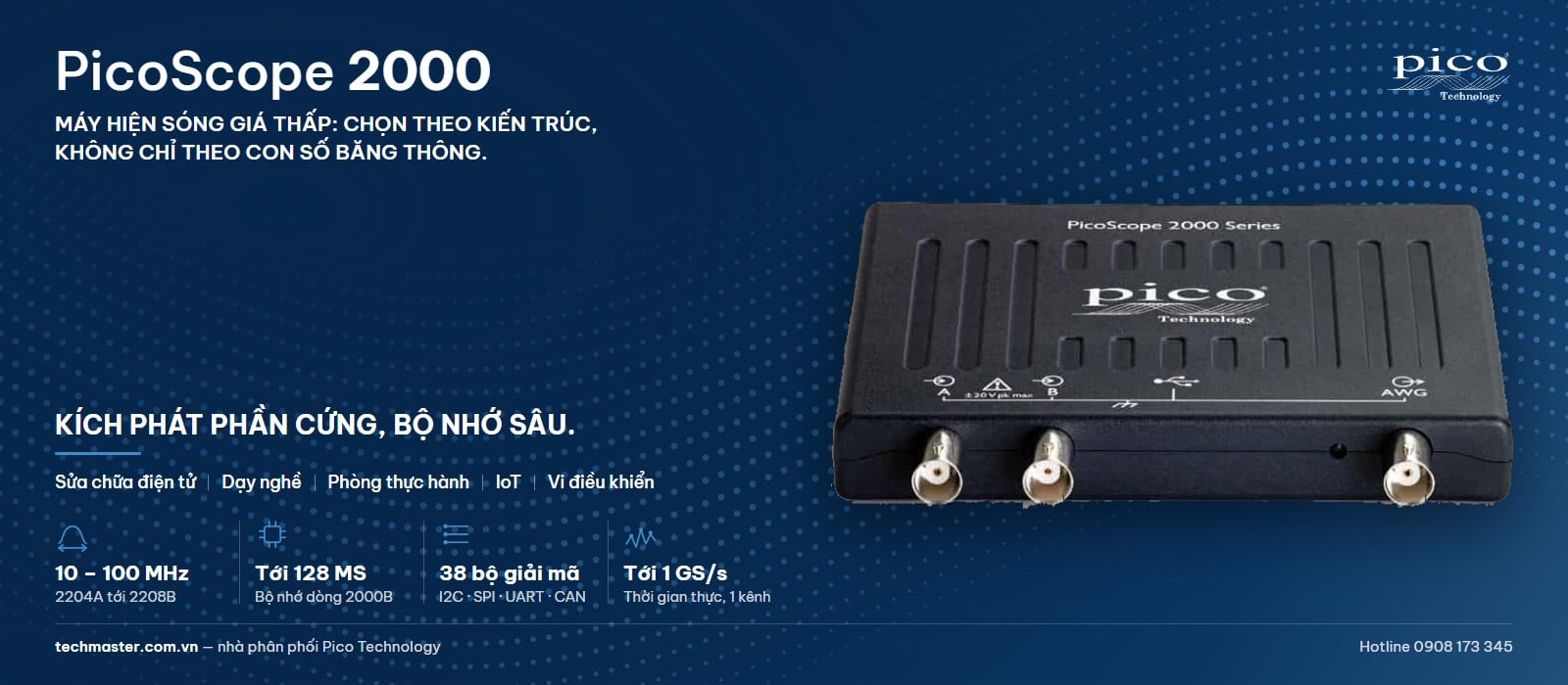 FNIRSI 1014D, Hantek 6022BE hay PicoScope 2000: chọn máy hiện sóng giá thấp