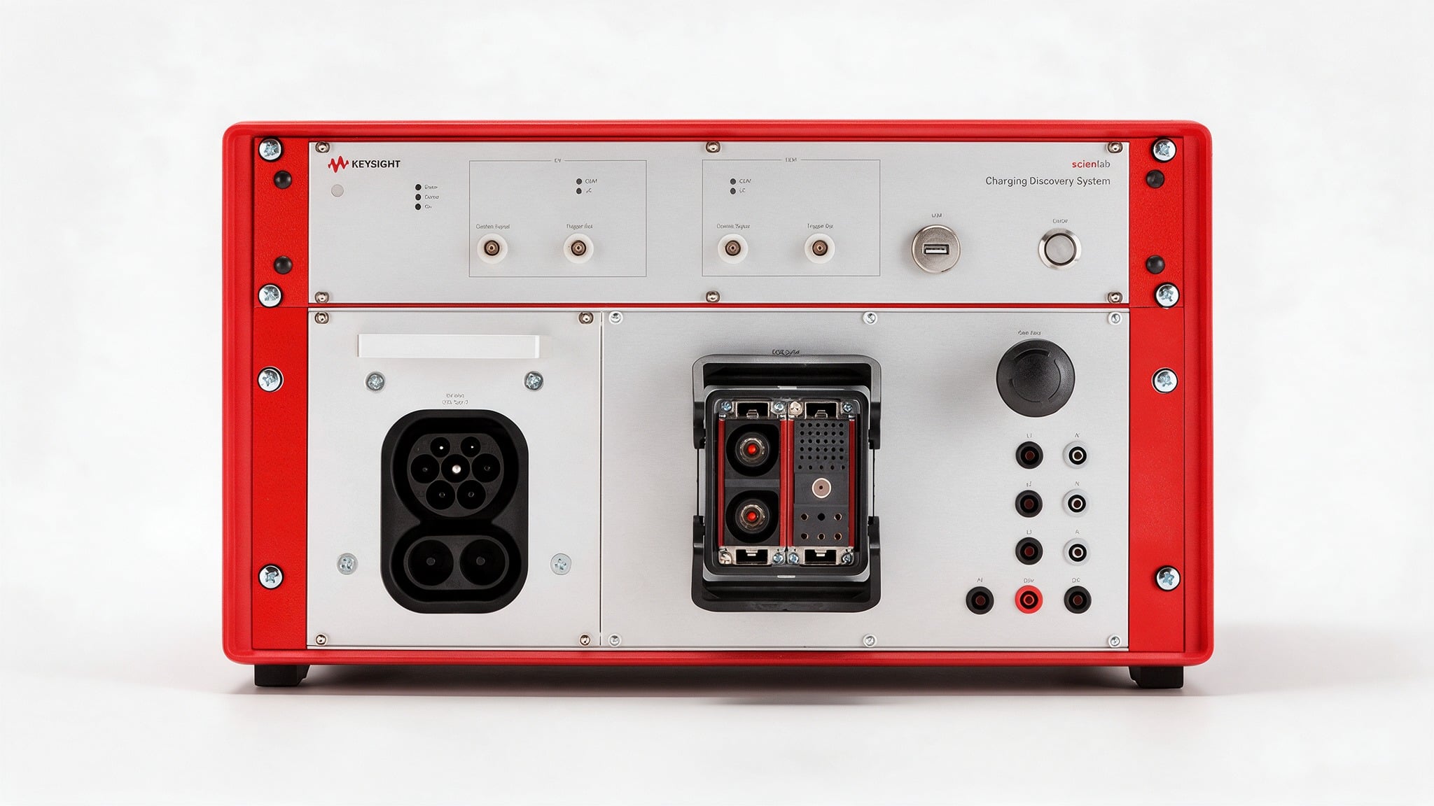 Hệ thống kiểm thử sạc EV Keysight Scienlab Charging Discovery System — ảnh studio