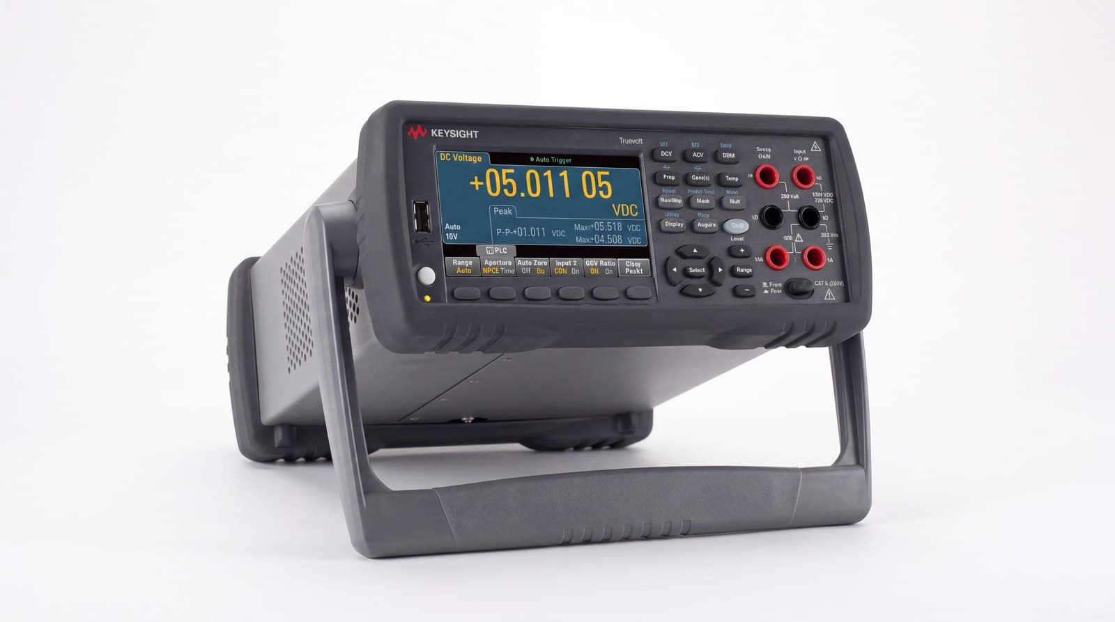 Đồng hồ vạn năng Keysight 34465A đọc điện áp trên mạng đo dòng rò