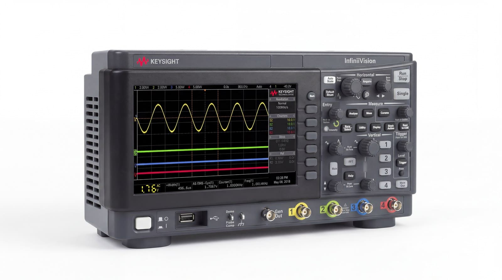 Máy hiện sóng Keysight DSOX1204G InfiniiVision 1000 X, tốc độ lấy mẫu 2 GSa/s