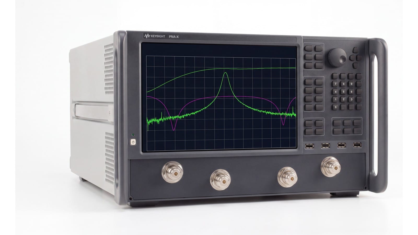 Máy phân tích mạng Keysight N5245B PNA-X kiểm chứng thiết kế bộ khuếch đại Doherty