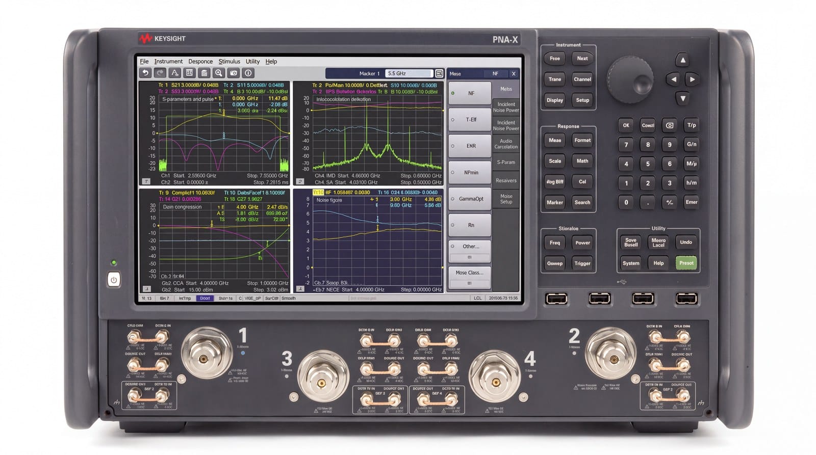 Máy phân tích mạng Keysight N5247B PNA-X dùng cho de-embedding đồ gá on-wafer tới 67 GHz