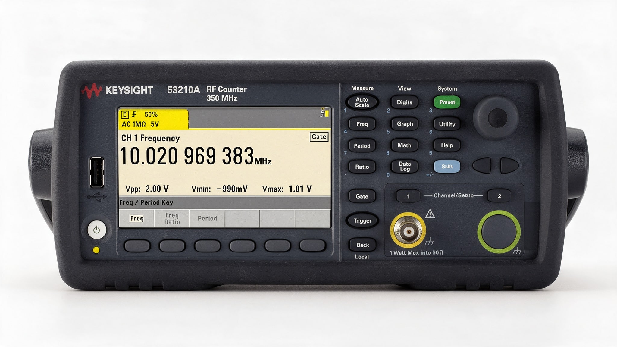 Máy đếm tần số RF Keysight 53210A — ảnh studio